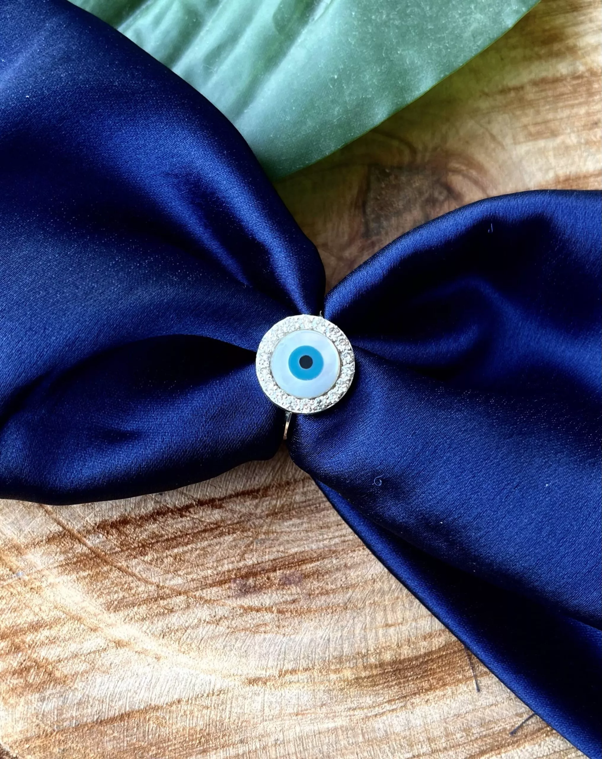 92.5 hallmark Silver Evil Eye Ring 92.5 hallmark Silver Evil Eye Ring