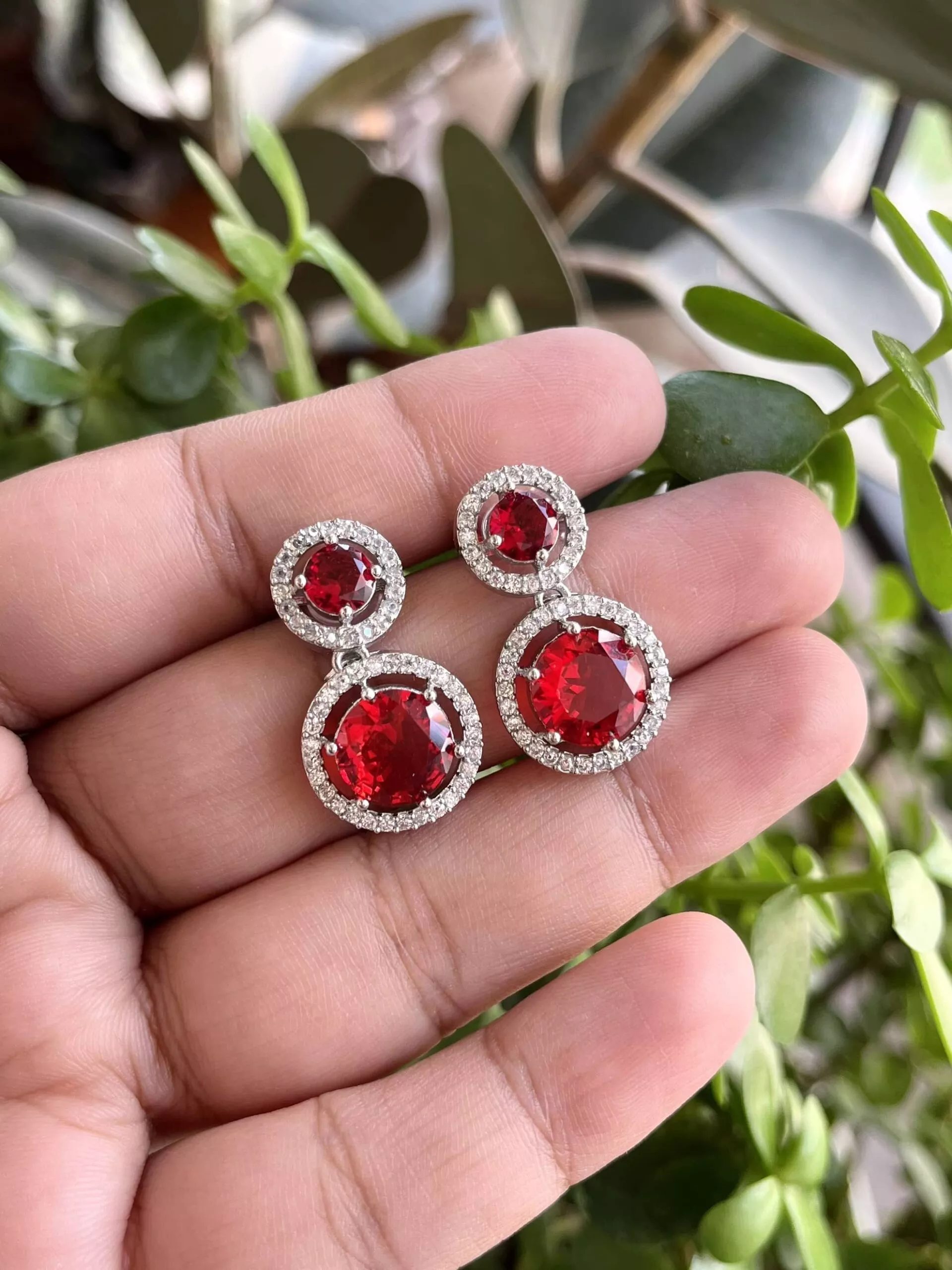 Paula Earrings Red Paula Earrings Red