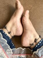 Black sleek anklets
