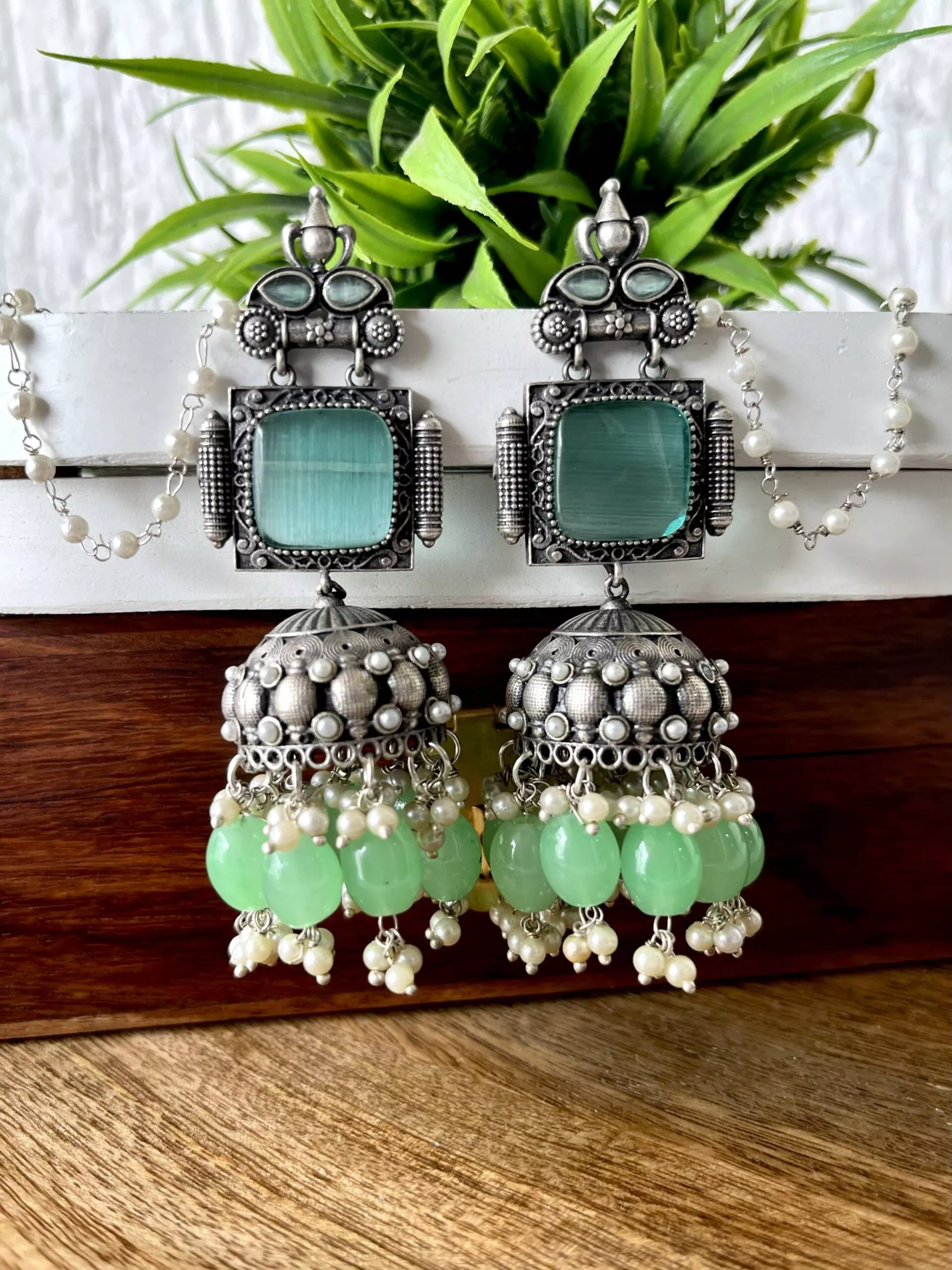 Nayanthara Earrings Mint Nayanthara Earrings Mint