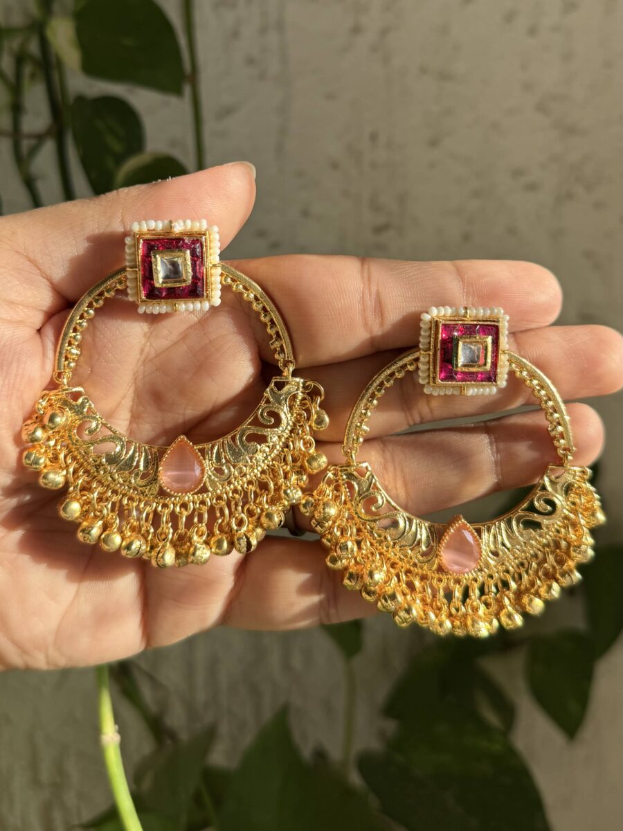 Mahawar Earrings Pink