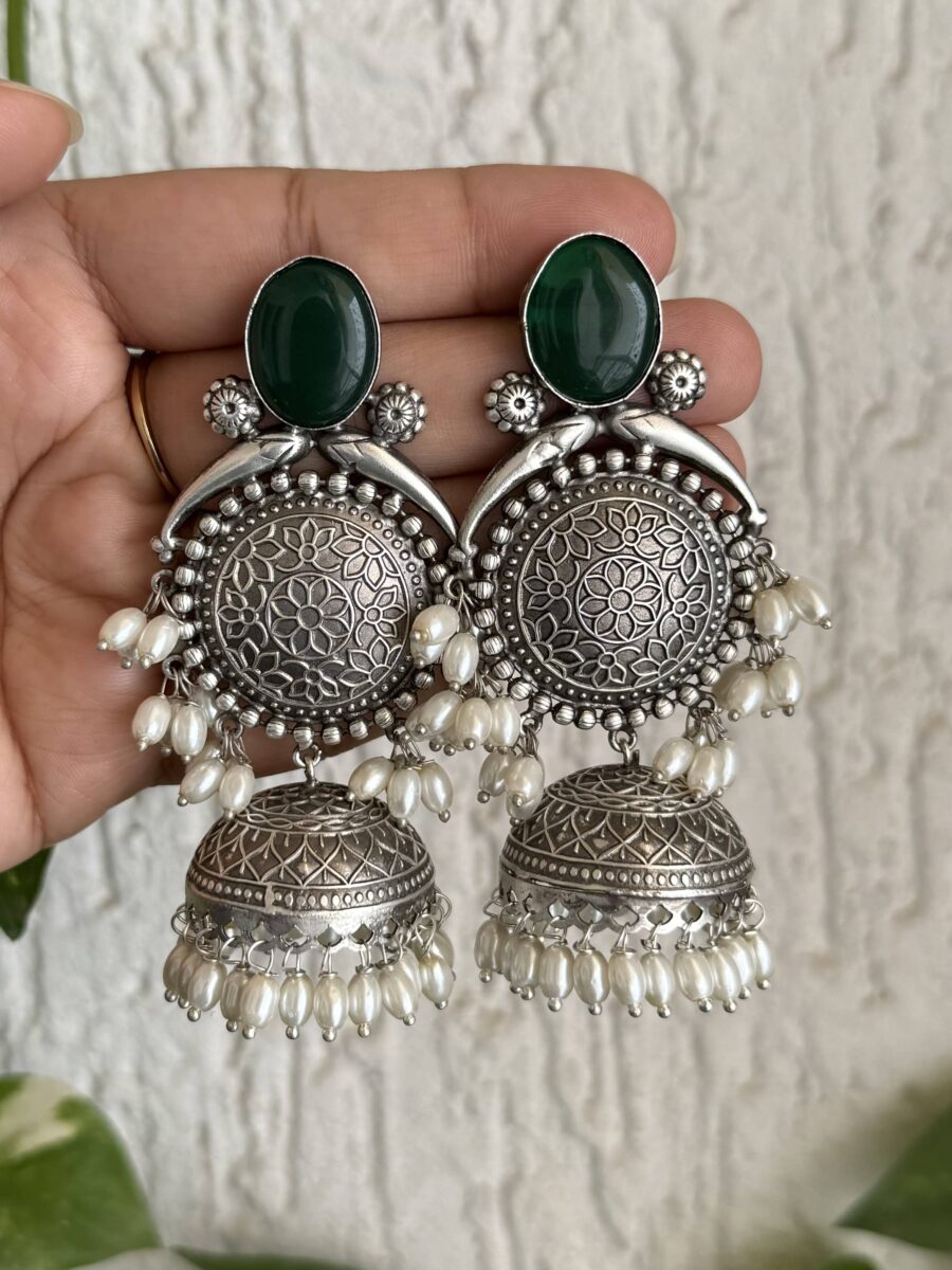 Moh Earrings Green