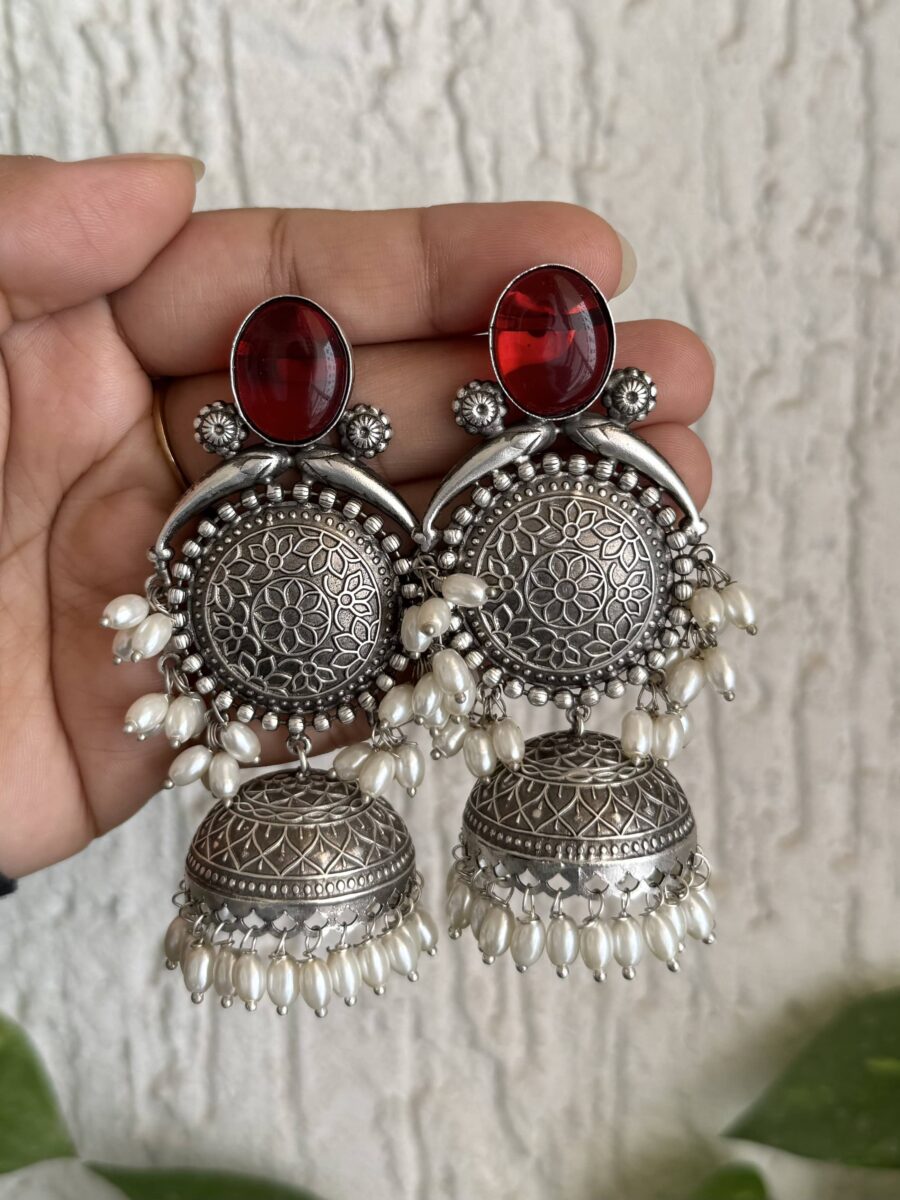 Moh Earrings Red