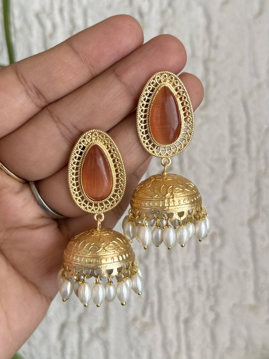 Soorat Earrings Orange