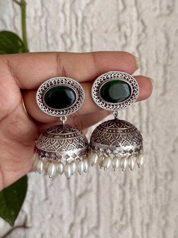 Pavitra Earrings Green