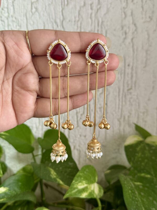 Prasanna Earrings Red