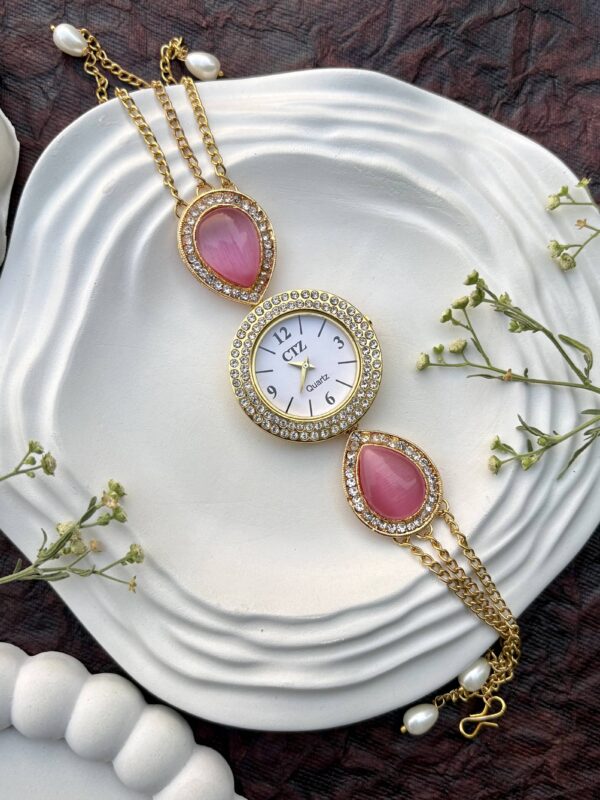 Kashmiri Watch Pink