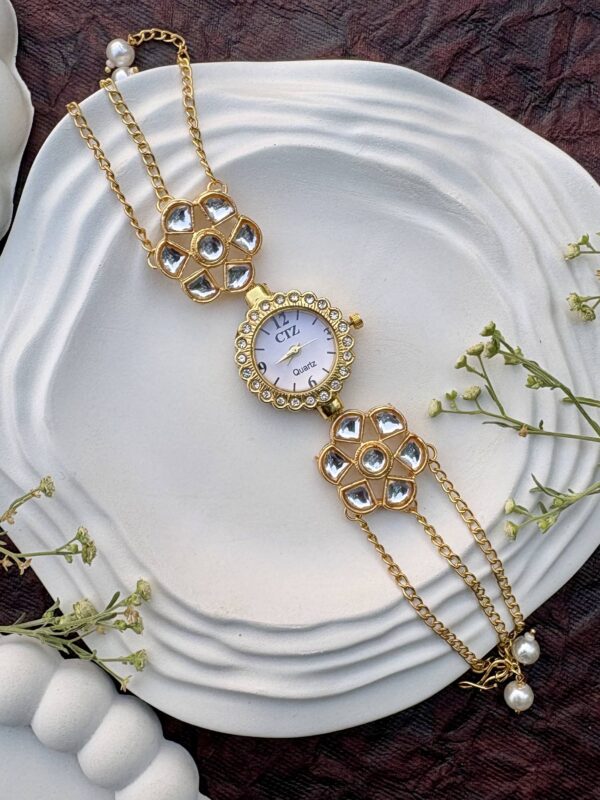 Kashmiri Watch White