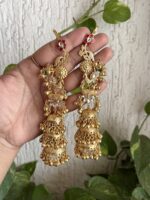 Peacock Kashmiri Earcuffs