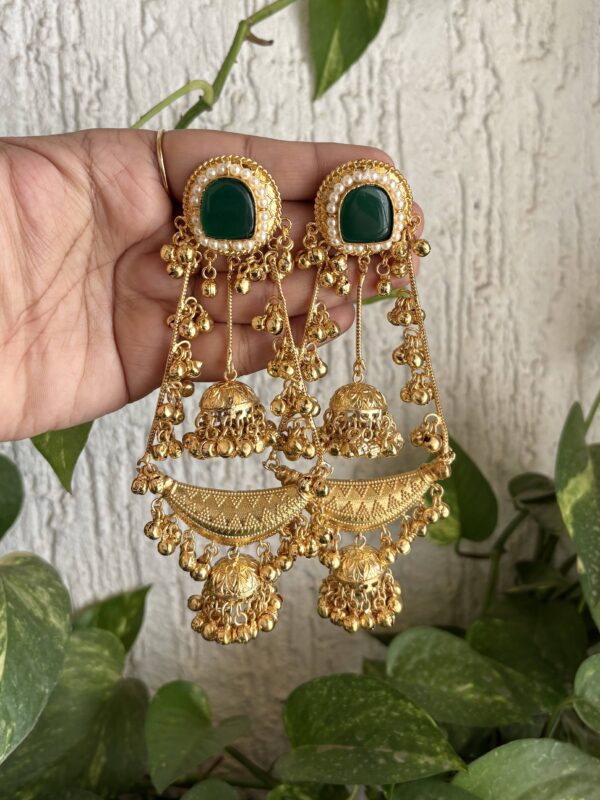Vanya Kashmiri Earrings Green
