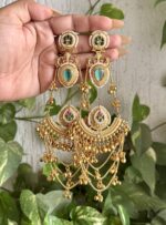 Maitali Kashmiri Earrings Mint