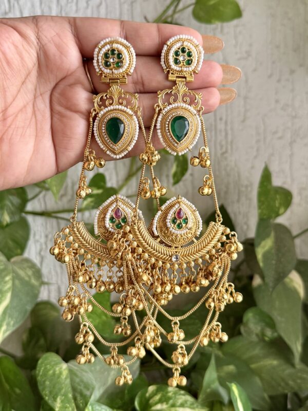 Maitali kashmiri earrings Green